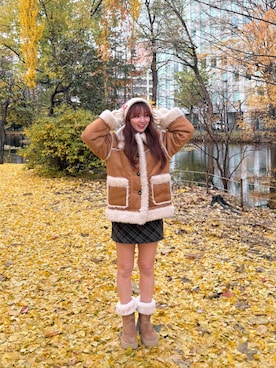 「アイテム（その他アウター）」を使った、shizukuchさん（骨格ウェーブ・レディース・163cm）の秋コーディネート