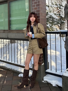 shizukuchさん（レディース・163cm）の冬コーディネート