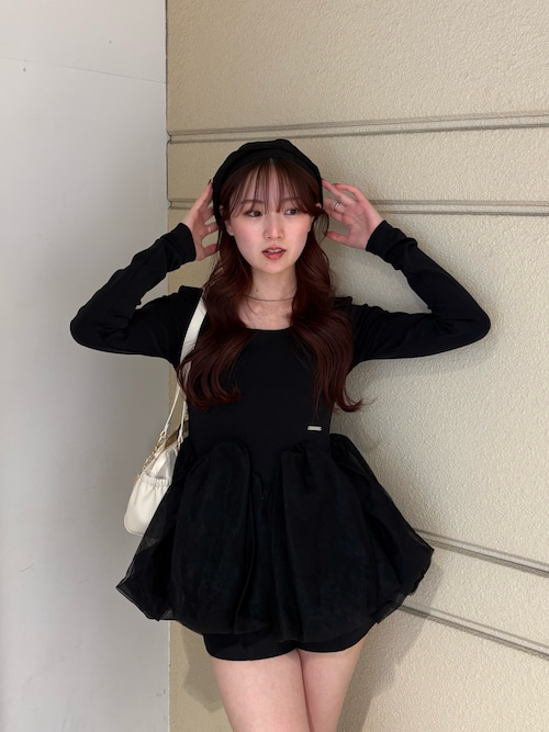 WEB限定【SALON by Chico】チューリップチュールバルーントップス（T