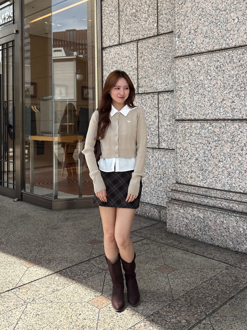 即購可　nodress 灰色ミニスカートnewjeans 着用 即購可 nodress 灰色ミニスカートnewjeans 着用 スカート（グレー系