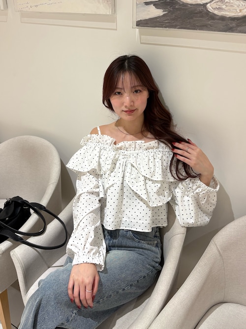 オフショル2wayフリルブラウス（シャツ/ブラウス）｜Chico（チコ）の