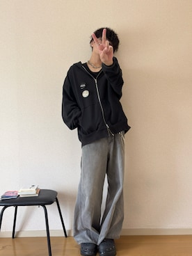 「アイテム（サンダル）」を使った、ユウヤさん（メンズ・173cm・20代）の秋コーディネート