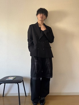 「アイテム（ブーツ）」を使った、ユウヤさん（メンズ・173cm）の秋コーディネート