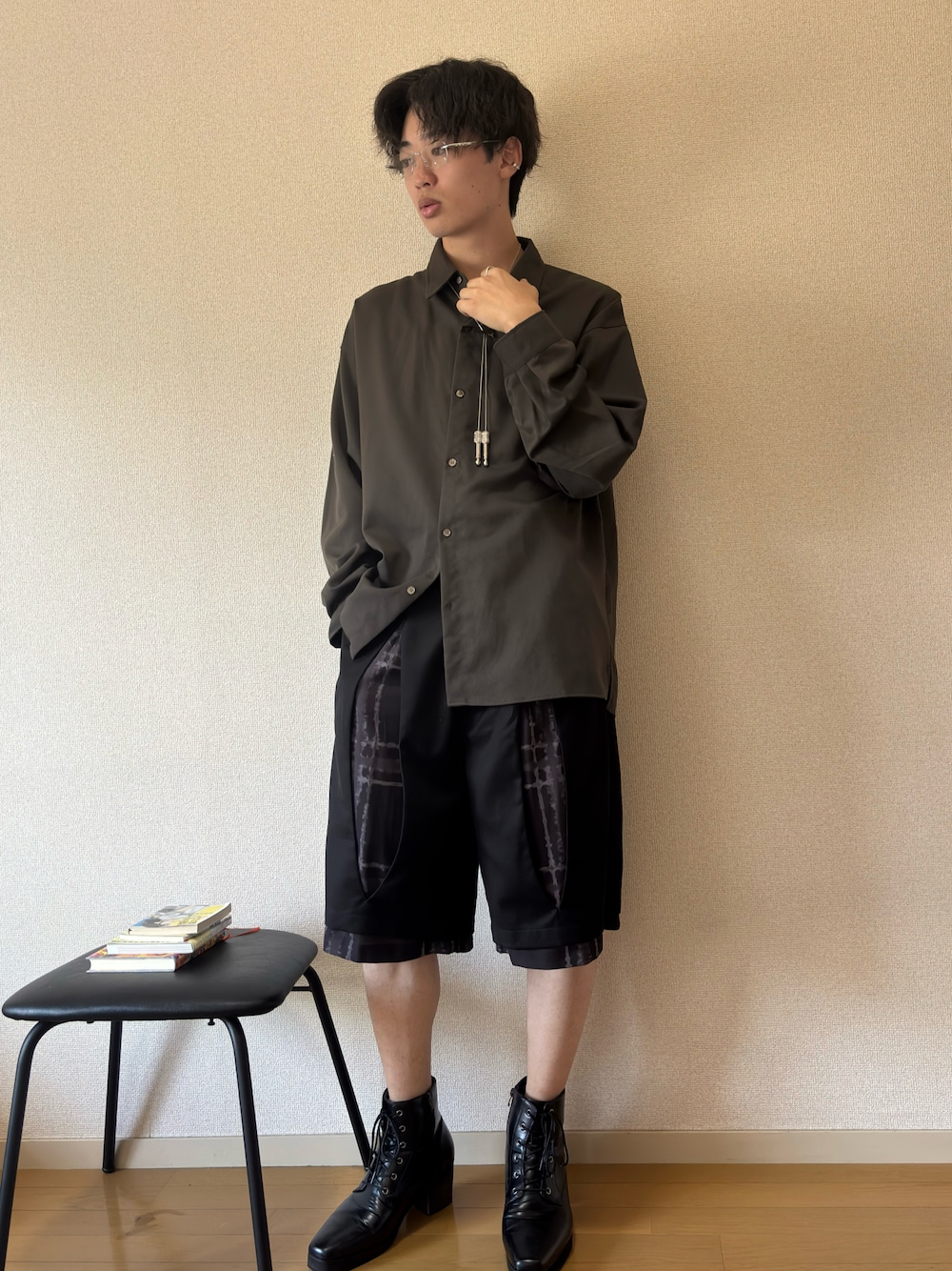 GRANCY（グランシー）の「【GRANCY】Layered Design Half Slacks