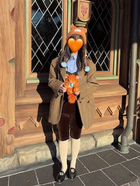 「アイテム（ローファー）」を使った、mmkさん（レディース・157cm・20代）の秋コーディネート