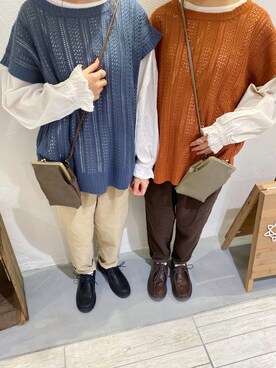 「コーデュロイパンツ」｜「アイテム（アンサンブル）」を使った、ナカガワさん（レディース・156cm）の秋コーディネート