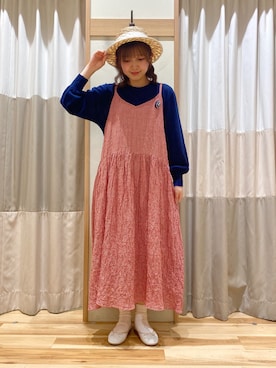 「Samansa Mos2（サマンサ モスモス）のアイテム（シューズ）」を使った、ナカガワさん（レディース・156cm）の春コーディネート