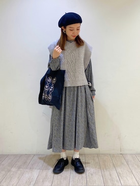 ナカガワさん（レディース・156cm）の秋コーディネート