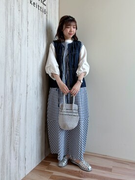 ナカガワさん（レディース・156cm）の春コーディネート