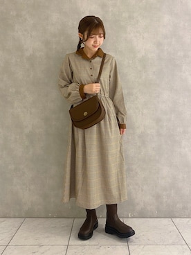 ナカガワさん（レディース・156cm）の秋コーディネート