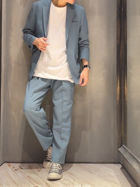 「UNION STATION（ユニオンステーション）のアイテム（その他パンツ）」を使った、隼さん（メンズ・160cm）の夏コーディネート