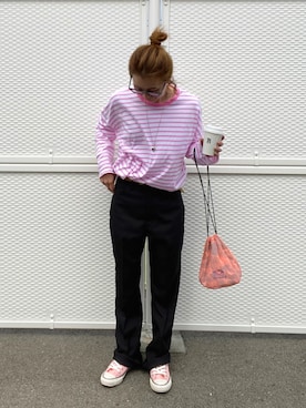 「Wrangler（ラングラー）のアイテム」を使った、teeemoeさん（レディース・157cm）の春コーディネート