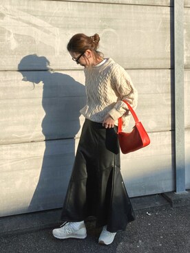 「MATCH&more（マッチアンドモア）のアイテム」を使った、teeemoeさん（レディース・157cm）の秋コーディネート