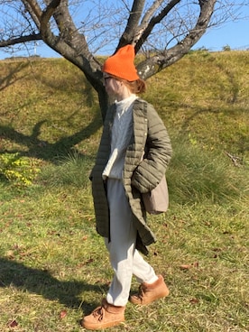 「MATCH&more（マッチアンドモア）のアイテム」を使った、teeemoeさん（レディース・157cm）の冬コーディネート