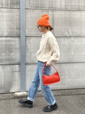 「MATCH&more（マッチアンドモア）のアイテム」を使った、teeemoeさん（レディース・157cm）の冬コーディネート