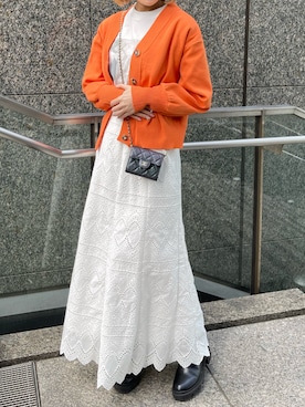 「春ニット」｜「アイテム（財布/小物）」を使った、kyoko.hさん（レディース・160cm）の春コーディネート