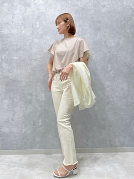 「Ezick（エジック）のアイテム（ジャケット/アウター）」を使った、kyoko.hさん（レディース・160cm）の夏コーディネート