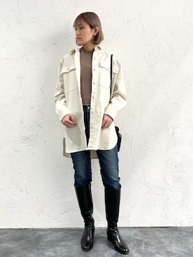 「Luca Grossi（ルーカグロッシ）のアイテム（ブーツ）」を使った、kyoko.hさん（レディース・160cm）の冬コーディネート