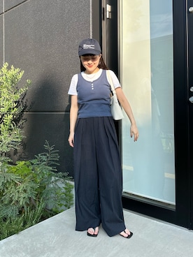 ZOZOマルチサイズ STAFFさん（レディース・152cm）の夏コーディネート