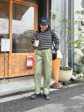 「FREAK'S STORE（フリークスストア）のアイテム（その他パンツ）」を使った、ZOZOマルチサイズ STAFFさん（レディース・152cm）の秋コーディネート