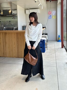 「audrey and john wad（オードリーアンドジョンワッド）のアイテム」を使った、ZOZOマルチサイズ STAFFさん（レディース・153cm）の夏コーディネート