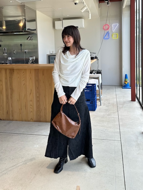 ★ねね　Audrey and John Wadサイドプリーツデニムスカート ☆ねね様専用 Audrey and John Wadサイドプリーツデニムスカート