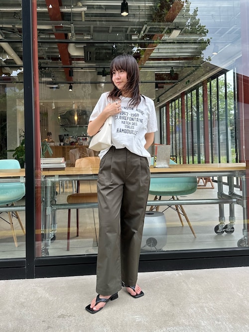セール】チノ2タックワイドストレートパンツ（チノパンツ