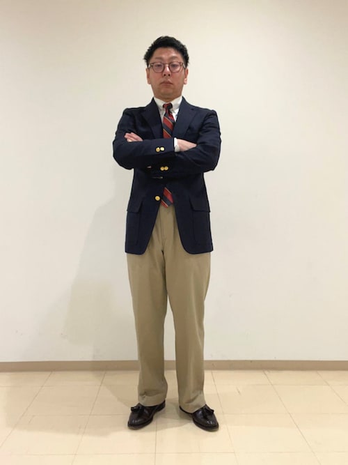 Southwick: CAMBRIDGE ウール ネイビー ブレザー（テーラード