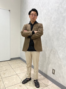 「SHIPS（シップス）のアイテム」を使った、柴田さん（メンズ・163cm）の夏コーディネート