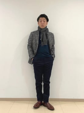 「シップス」｜柴田さん（メンズ・163cm）の冬コーディネート