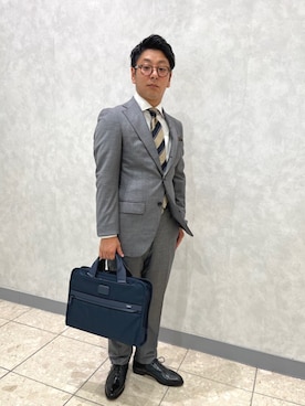 「アイテム（ハンカチ/ハンドタオル）」を使った、柴田さん（メンズ・163cm）の夏コーディネート