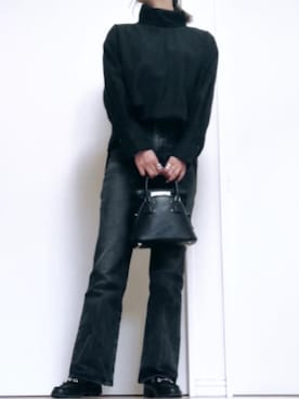 「フレアデニム」｜mkさん（レディース・161cm）の春コーディネート