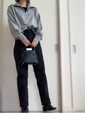 「コーディネート」｜「アイテム（スウェット）」を使った、mkさん（レディース・161cm）の春コーディネート
