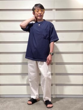 「涼しくて軽い「涼・軽パンツ」」｜よしおさんさん（メンズ・162cm）の夏コーディネート