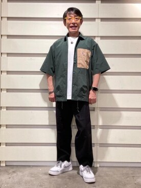 「ロゴ・コーエンベア」｜よしおさんさん（メンズ・162cm）の夏コーディネート