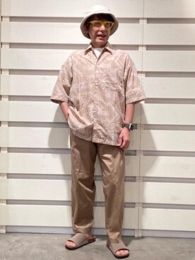 「涼しくて軽い「涼・軽パンツ」」｜よしおさんさん（メンズ・162cm）の夏コーディネート