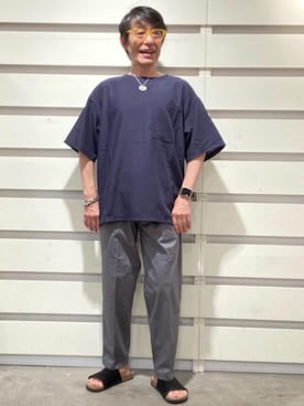 「涼しくて軽い「涼・軽パンツ」」｜よしおさんさん（メンズ・162cm）の夏コーディネート