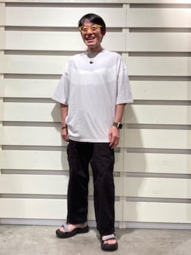 「USAコットン」｜よしおさんさん（メンズ・162cm）の夏コーディネート