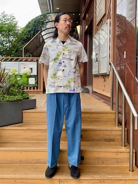 「BEAMS PLUS（ビームスプラス）のアイテム」を使った、BEAMS PLUSさん（メンズ・185cm）の夏コーディネート