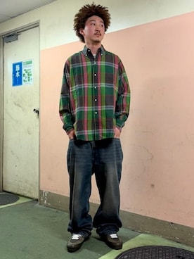 「BEAMS PLUS（ビームスプラス）のアイテム（トップス）」を使った、BEAMS PLUSさん（メンズ・171cm）の春コーディネート