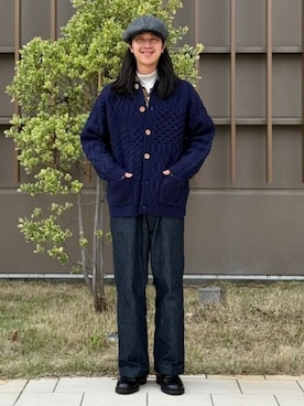 「アイテム（キャスケット）」を使った、BEAMS PLUSさん（メンズ・178cm）の秋コーディネート