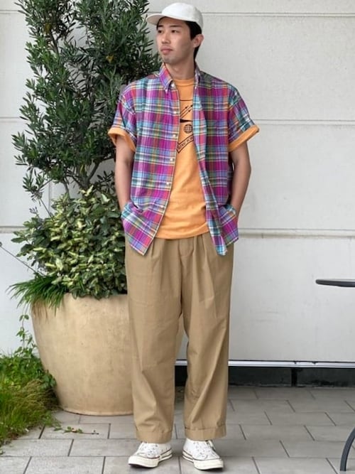 美品beams plus ビームス　プラス　 キャップ　多柄 BEAMS PLUS ビームスプラス 日本製 バティック柄 フィッシング