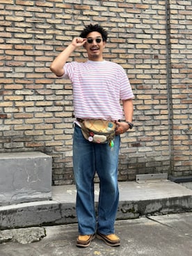「BEAMS PLUS（ビームスプラス）のアイテム」を使った、BEAMS PLUSさん（メンズ・171cm）の夏コーディネート