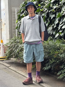 「STANDARD SUPPLY（スタンダードサプライ）のアイテム」を使った、BEAMS PLUSさん（メンズ・170cm）の夏コーディネート