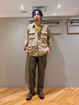 「BEAMS PLUS（ビームスプラス）のアイテム」を使った、BEAMS PLUSさん（メンズ・182cm）の夏コーディネート