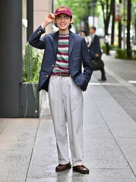 「BEAMS PLUS（ビームスプラス）のアイテム」を使った、BEAMS PLUSさん（メンズ・168cm）の夏コーディネート