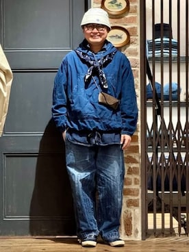 「BEAMS PLUS（ビームスプラス）のアイテム（トップス）」を使った、BEAMS PLUSさん（メンズ・175cm）の秋コーディネート