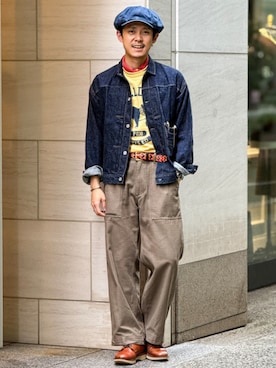 「BEAMS PLUS（ビームスプラス）のアイテム」を使った、BEAMS PLUSさん（メンズ・171cm）の秋コーディネート