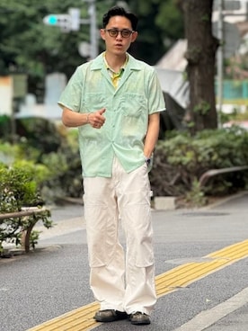 「BEAMS PLUS（ビームスプラス）のアイテム」を使った、BEAMS PLUSさん（メンズ・171cm）の夏コーディネート