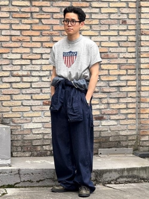 【希少XLサイズ、ラグラン】warehouse染み込みアメカジ6分丈ストリート. 希少XLサイズ、ラグラン】warehouse染み込みアメカジ6分丈